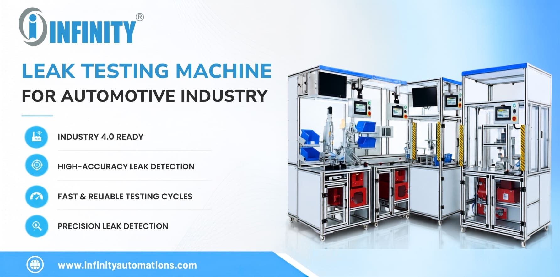 Leak Testing Machine for Automotive Industry - Infinity Automation